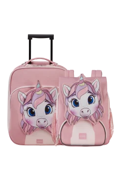 UNICORN TESS SET 3 - (Valigia (2 ruote) 45cm + Zaino)